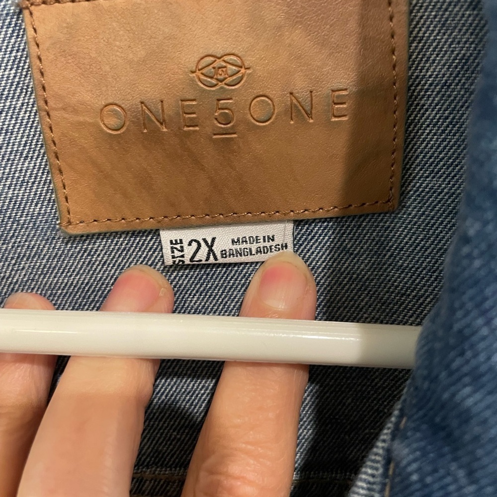 Blue Denim Jacket by One 5 One - Picture 3 of 5